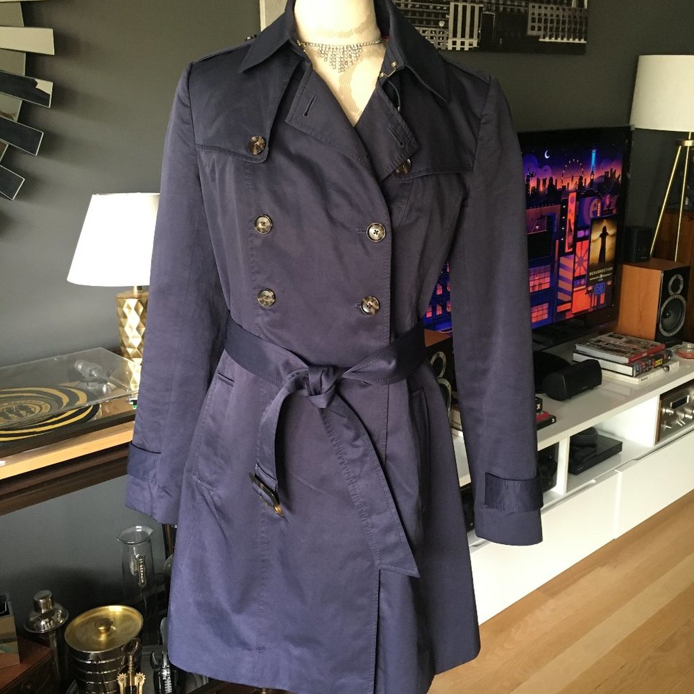 Banana Republic Navy Trench